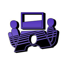 ikona retro lata 80 wektor © vempireart