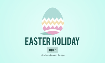 Easter Holiday Celebration Webpage Concept