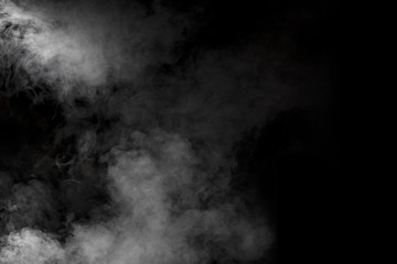 Smoke on black background