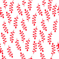  plant. flowers. sprigs. print with leaves.