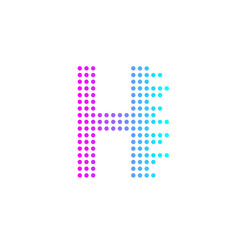 Letter H logo design,technology,electronics,digital logotype
