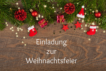 Einladung zur Weihnachtsfeier