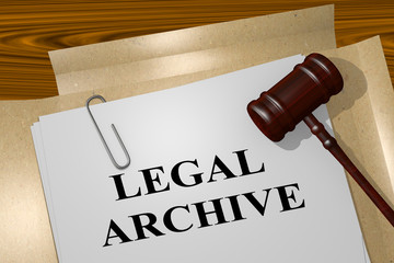 Legal Archive concept - obrazy, fototapety, plakaty