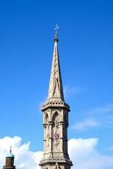 View of the Banbury Cross spire.