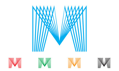 letter M logo vector