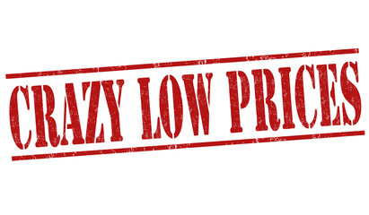 Crazy low prices stamp