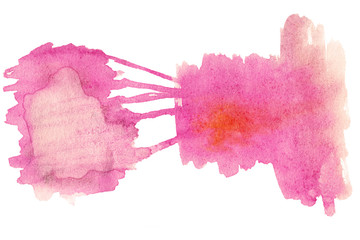 Abstract watercolor hand paint texture isolated on white backgro