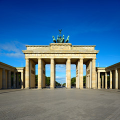 Fototapeta premium Das Brandenburger Tor, Morgenlicht, Berlin, Deutschland
