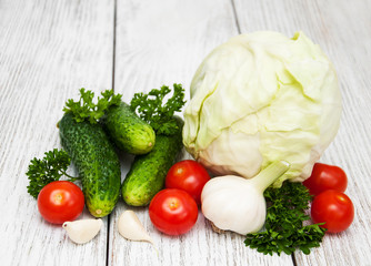 Fresh summer vegetables