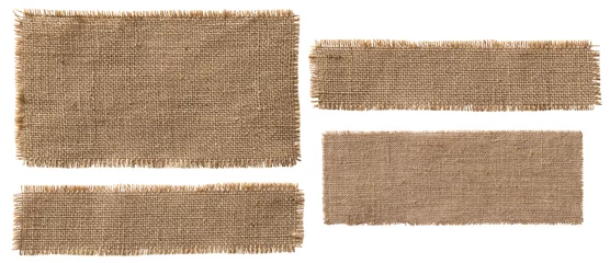 Printed roller blinds Dust Burlap Fabric Label Pieces, Rustic Hessian Patch Torn Sack Cloth