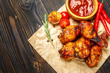 roasted chicken legs with herbs