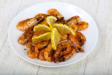 Roasted shrimps
