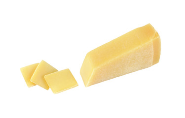 sliced parmesan cheese