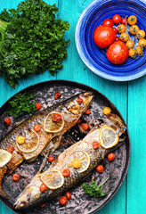 Delicious grilled fish