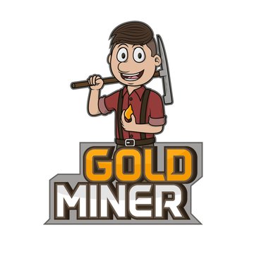 gold miner clip art