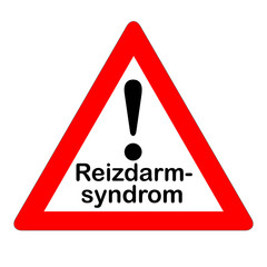 Reizdarmsyndrom - Warnschild