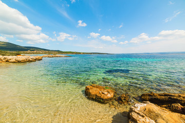 rocks by the shore in Alghero
