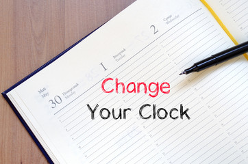 Change your clock text concept on notebook