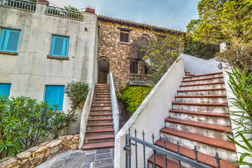 Fototapeta na wymiar stairs in Porto Rotondo