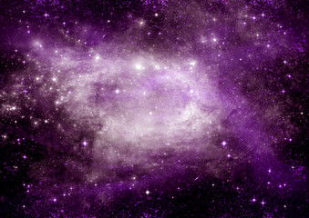 galaxy in a free space