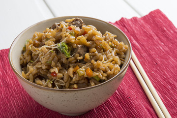 Rice with beef