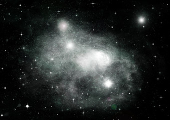 Obraz premium galaxy in a free space