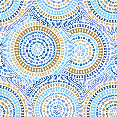 Ethnic decorative ornamental seamless pattern