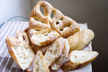 freshly baked homemade whole wheat grain bread
