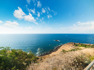 Fototapeta na wymiar Castelsardo coast on a clear day