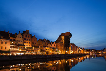 Old City of Gdansk at Twilight