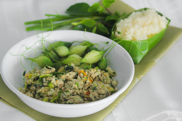 mackerel spicy salad