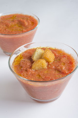 Gazpacho typical food spanish