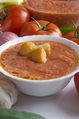 Gazpacho typical food spanish