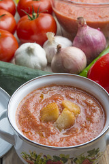 Gazpacho typical food spanish