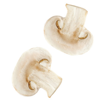 sliced champignion mushrooms