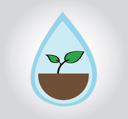 seedling icon vector