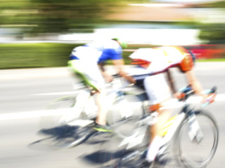 Bicycle Race, blurred background 