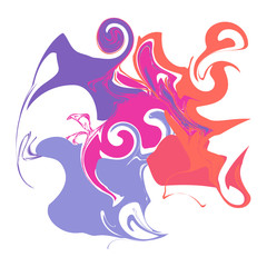 Marble texture. Different colors. Beautiful vector illustration for your design, print, background