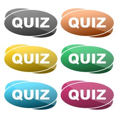 Quiz sign icon. Questions and answers game symbol