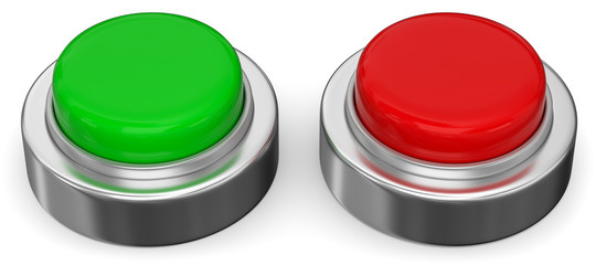 roter und grüner Knopf