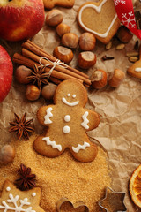 baking christmas cookies