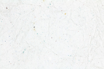 Recycled crumpled white paper texture or paper background for design with copy space for text or image.