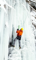 ice climbing.