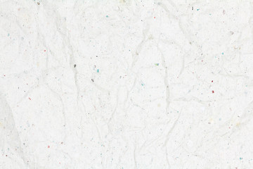 Recycled crumpled white paper texture or paper background for design with copy space for text or image.