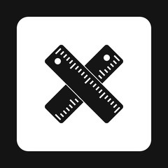 Line icon in simple style isolated on white background. Measuring symbol