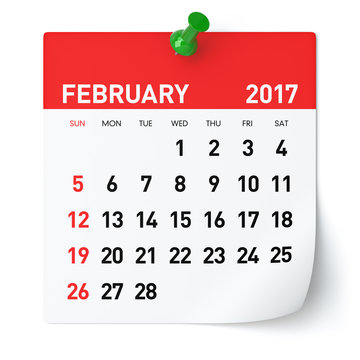 February 2017 - Calendar