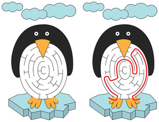 Easy penguin maze