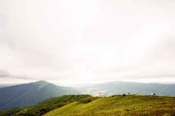 Bieszczady mountains in south-east Poland, Polonina Wetlinska, Polonina Carynska.