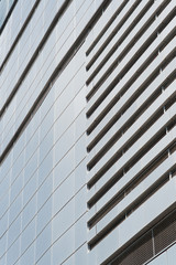 Modern facade of composite panels