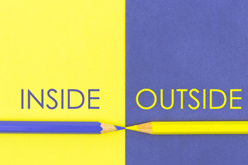 Inside versus Outside contrast concept